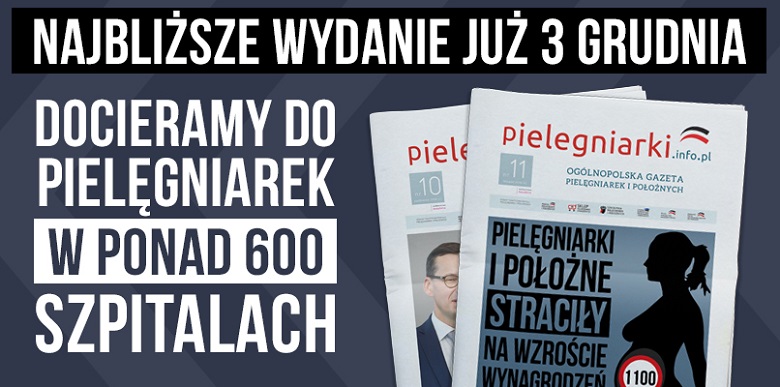 INFORMATOR: kontrowersje wokół 1100 do podstawy, pielęgniarki straciły na podwyżkach.