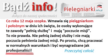 Rzecznikowi Praw Obywatelskich dziękujemy za konferencję prasową w dniu 12 maja – "Dziś jest ten moment, gdy musimy bić na alarm. Jeśli teraz nie zaczniemy wdrażać reform, które poprawią sytuację pielęgniarek i położnych, to za chwilę może być już za późno".