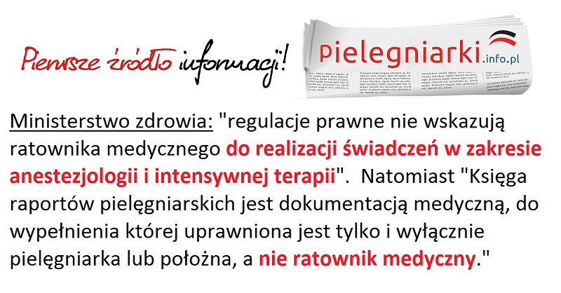 Czy leci z nami pilot? Poseł, z zawodu nauczyciel, do ministra zdrowia wnoszę o: "uwzględnienie zmian umożliwiających zastąpienie personelu pielęgniarskiego na oddziałach szpitalnych przez inny personel medyczny (w tym ratowników medycznych)".