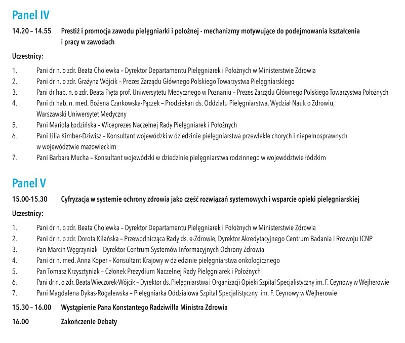 Gowin, Radziwiłł… to uczestnicy debaty w dniu 27 marca, poświęconej "problemom współczesnego pielęgniarstwa i położnictwa w Polsce". Dobre i to, że władza zauważa… problemy.