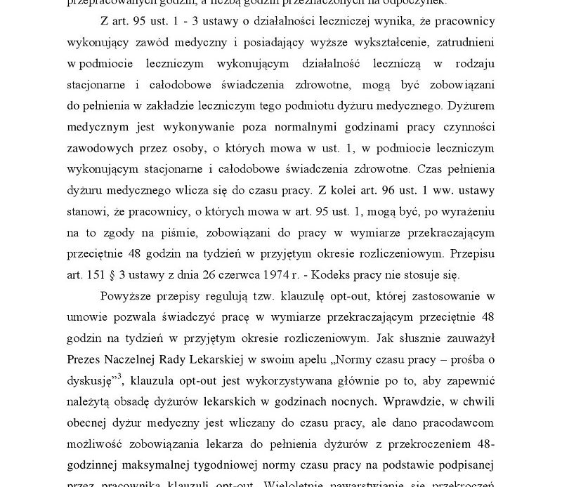 Apel do Ministra Zdrowia o "maksymalne normy czasu pracy" dla personelu medycznego, w tym pielęgniarek i położnych.