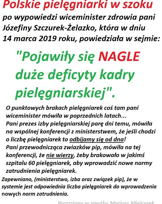 Info dnia: MZ informuje o NAGŁYM deficycie pielęgniarek. Pielęgniarki komentują!