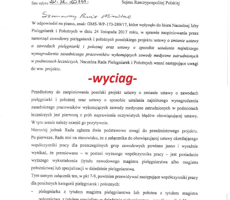 W sejmie od listopada leży projekt ustawy z NOWYM podziałem pielęgniarek i położnych na grupy. Zobacz jak do tego odniosły się panie w czepkach z izb pip.