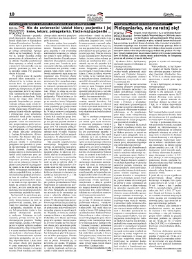 Ogólnopolska Gazeta Pielęgniarek i Położnych nr 10 – Nie do uwierzenia! Udział biorą: pacjentka i jej krew, lekarz, pielęgniarka. Także mąż pacjentki…
