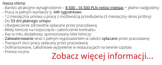 Szpital obecnie zatrudnia 195 pielęgniarek. Dyrektor szpitala już policzył, jaki powinien być stan zatrudnienia tej grupy zawodowej w przypadku wejścia w życie norm zatrudnienia 0,6 etatu na łóżko dla oddziałów o profilu zachowawczym i 0,7 etatu na łóżko dla oddziałów o profilu zabiegowym.