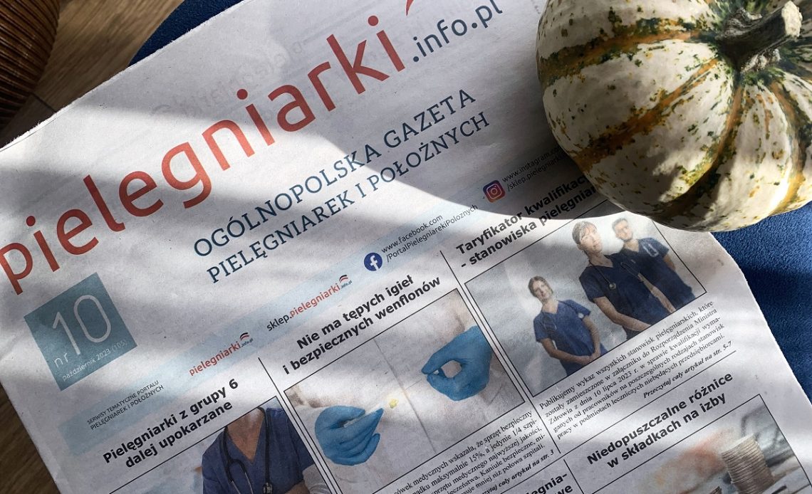 Wydanie nr 10/2023 Ogólnopolskiej Gazety Pielęgniarek i Położnych.