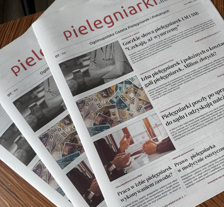 Gazeta Pielęgniarek – tematy lipcowego wydania czasopisma branżowego.